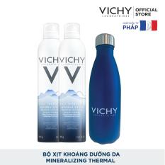 Bộ đôi xịt khoáng dưỡng da Vichy Thermal Spring Water 300ml