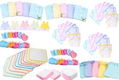 Set 85 Món Đồ Dùng Cho Bé Sơ Sinh( 10 áo Màu + 15 tã + 15 khăn + 10 cặp bao tay + 10 cặp bao chân + 5 nón + 5 quần + 15 tã lót )