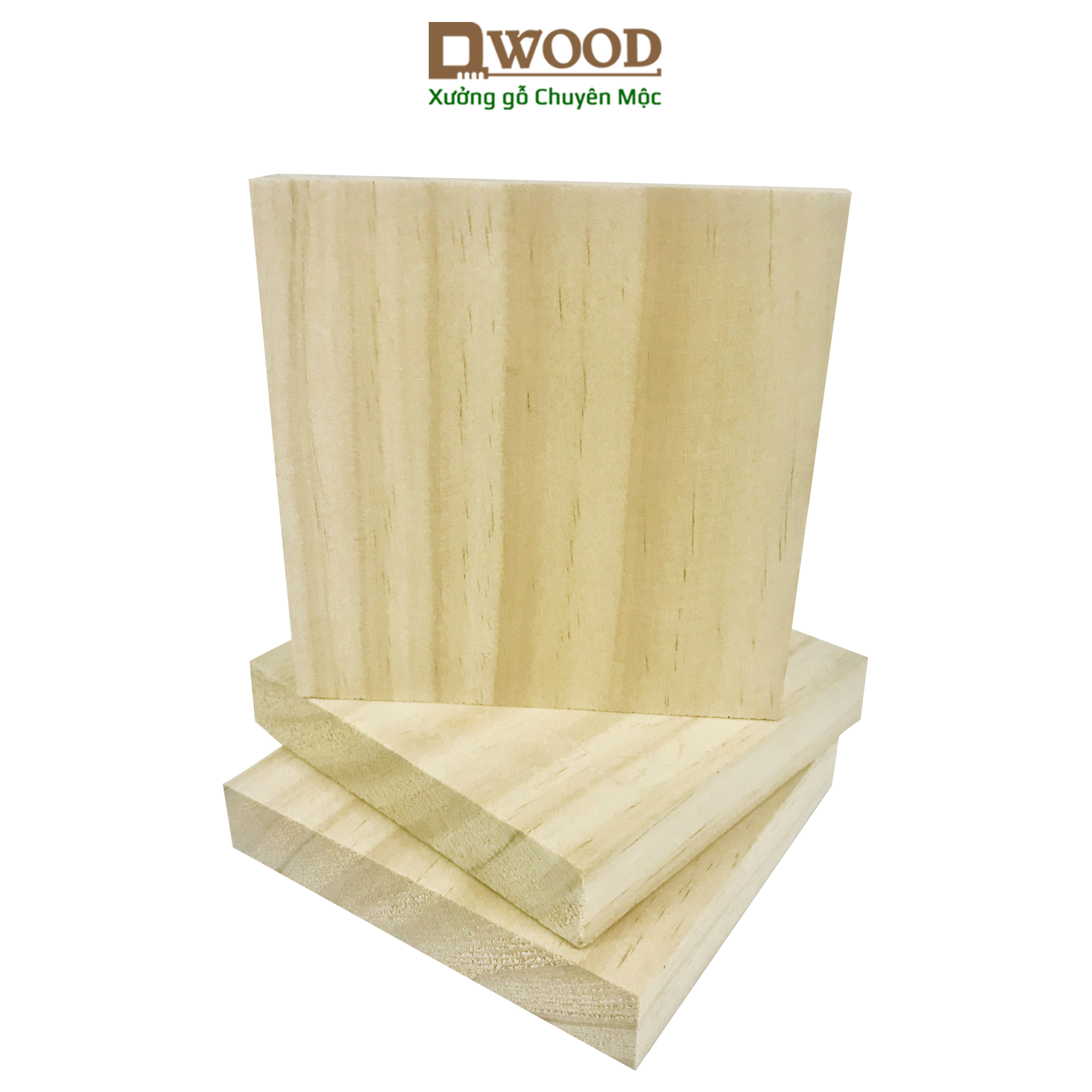 Miếng gỗ vuông Dwood gỗ thông mới nhập khẩu