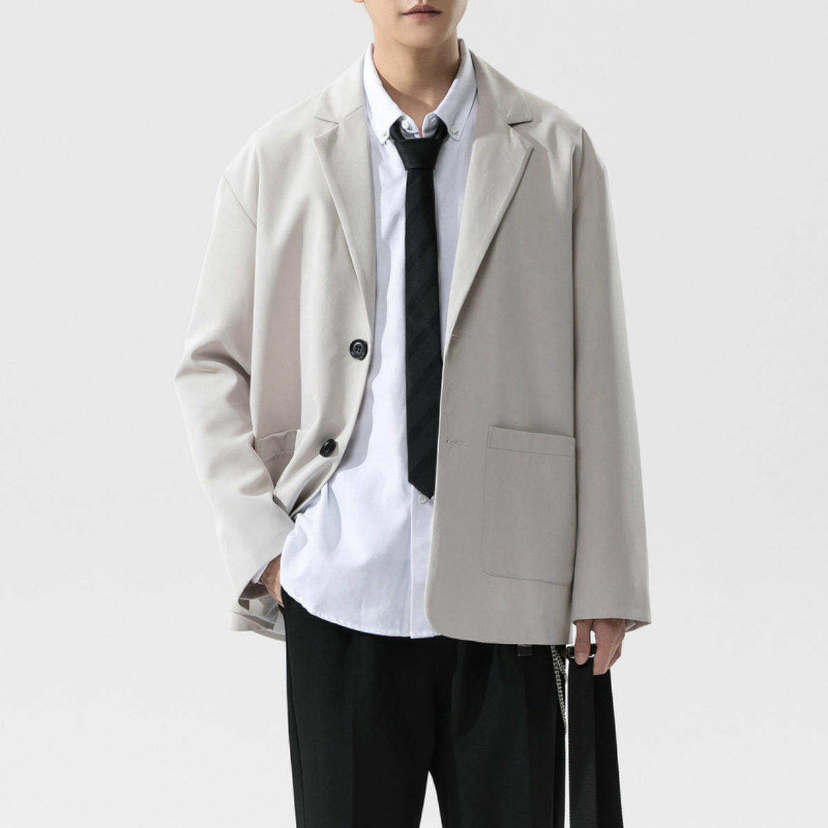 Áo blazer nam phong cách Unisex Hàn Quốc, mặc khoác công sở, đi học hay dạo phố đều phù hợp – Simple Man Fashion