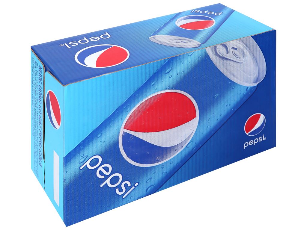 [HN&HCM - FREESHIP 0Đ] Thùng 24 Lon Nước Ngọt Có Gaz Pepsi (320ml/lon)