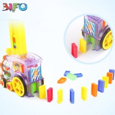 Đồ chơi tàu hỏa xếp Domino tự động sáng tạo giúp bé thông minh