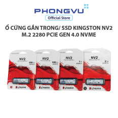 Ổ cứng gắn trong/ SSD Kingston NV2 M.2 2280 PCIe Gen 4.0 NVMe – Bảo hành 36 tháng