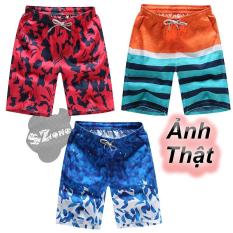 ( Giảm đến 20%) Combo 3 Quần Gió Đi Biển, Quần đùi đi biển, Quần short đi biển SZone sq213 quần đi biển