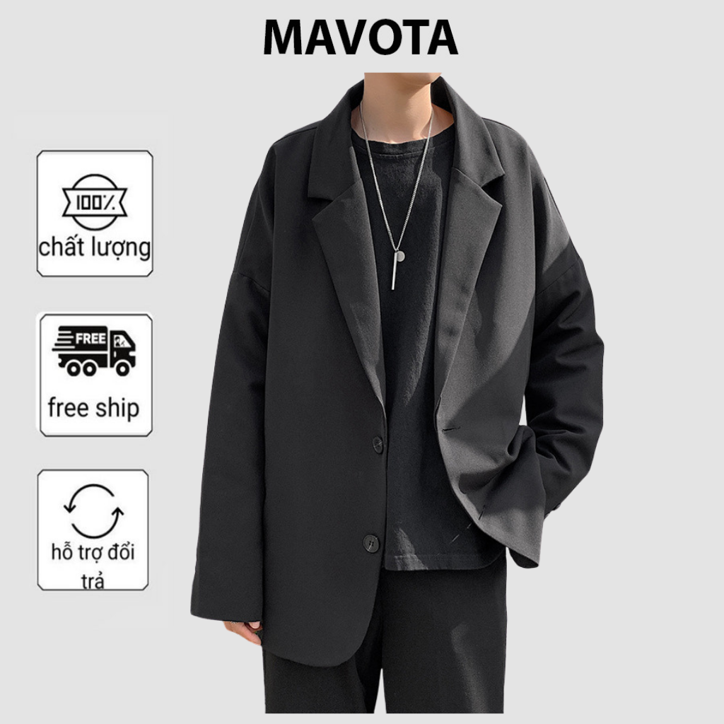 Áo Blazer nam Mavota áo khoác unisex phong cách Hàn Quốc AB005
