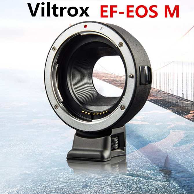 (CÓ SẴN) Ngàm chuyển AF Auto Focus Viltrox EF-EOS M Cho Canon EOS M - Hàng New 100% - Chính...