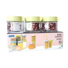 Bộ 3 hũ gia vị thủy tinh chịu lực Glasslock IG785 250ml