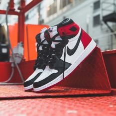 Giày Sneaker J0rdan 1 High satin Black toe ( JD1 Màu đỏ đen mũi giày trắng)