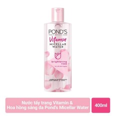 Nước tẩy trang Vitamin và hoa hồng sáng da Pond’s Micellar Water 400ml