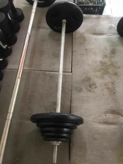 Bộ đẩy tạ tập Squat 52 kg (45kg tạ và đòn 1.8m)
