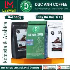 Túi 500g cà phê rang mộc DUC ANH COFFEE tất cả các tùy chọn robusta và arabica – xay dùng pha phin, cafe pha máy, cafe hạt – cà phê nguyên chất – TOP CA PHE – tỉ lệ 9-1, tỉ lệ 8-2, tỉ lệ 7-3, tỉ lệ 6-4, tỷ lệ 5-5