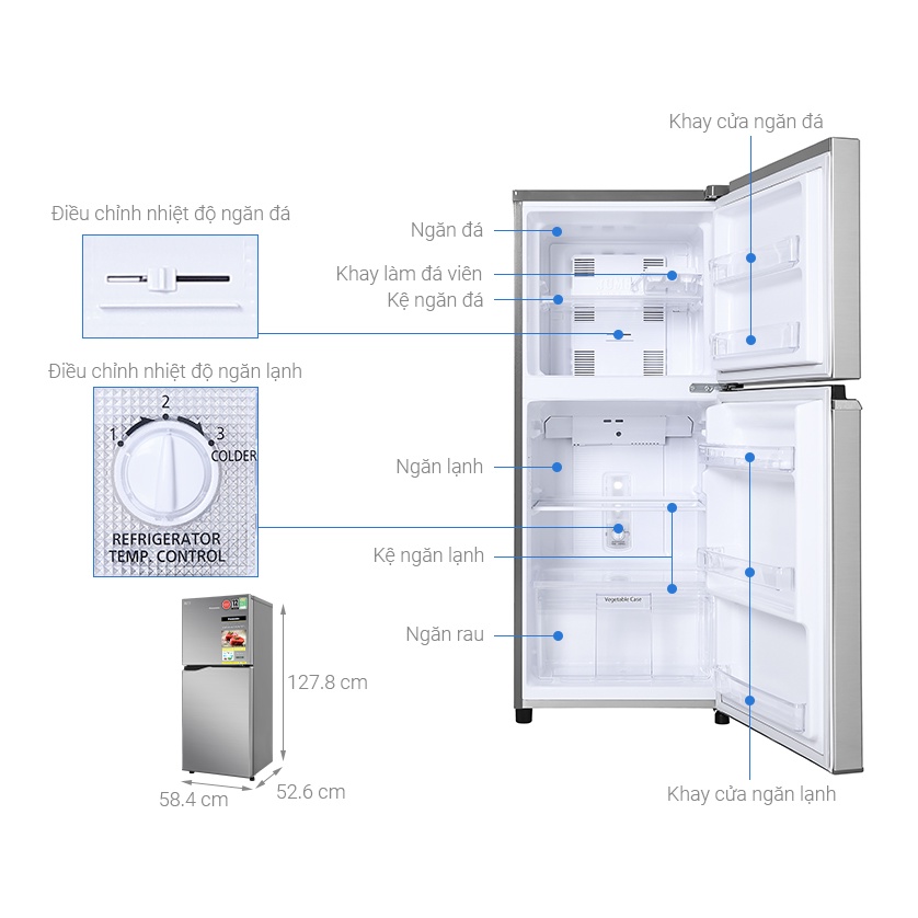Tủ lạnh Panasonic Inverter 170 lít NR-BA190PPVN , GIAO HÀNG MỄN PHÍ HCM, BÌNH DƯƠNG, ĐỒNG NAI , BR VŨNG...