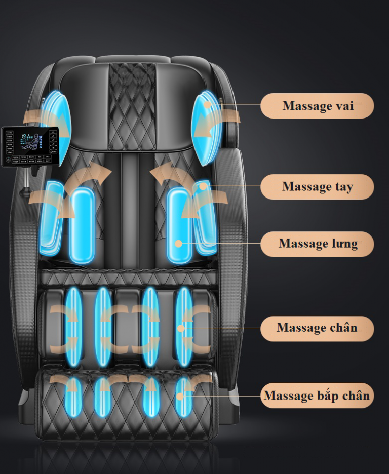 [TRẢ GÓP 0%] [Quà tặng trị giá 1,3TR]Ghế massage toàn thân Toshiko T12 - Ghế Matxa Trị Liệu Toàn Thân...