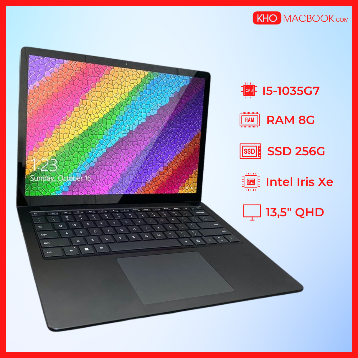 Surface Laptop 3 Core i7-1065G7 l RAM 16GB l SSD 256GB l Màn 13 inch QHD Cảm Ứng [BẢO HÀNH 3 – 12 THÁNG] Mới 99%. Laptop Siêu Thời Trang