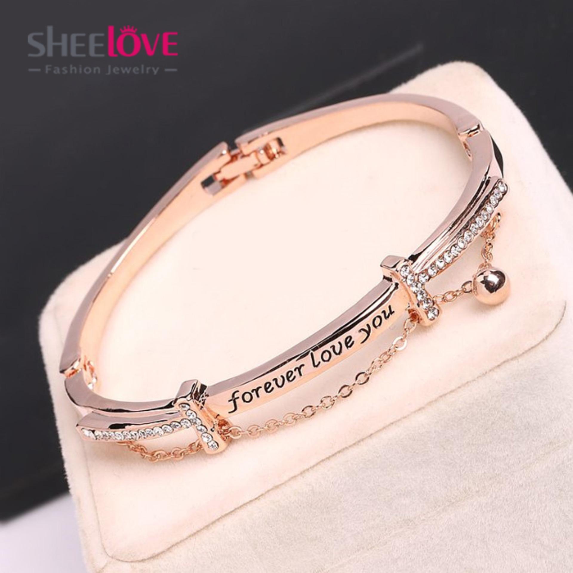 Vòng tay nữ các kiểu đính đá zircon lấp lánh style Hàn Quốc - sheeloveshop