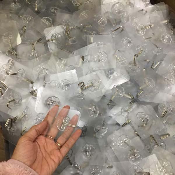 [Combo 20 chiếc] móc nhựa dán tường chịu lực trong suốt | Kyto Shop