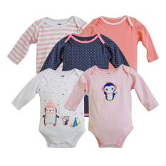 Set 5 Body Xuất Dư Xịn Dài Tay Màu Bé Gái
