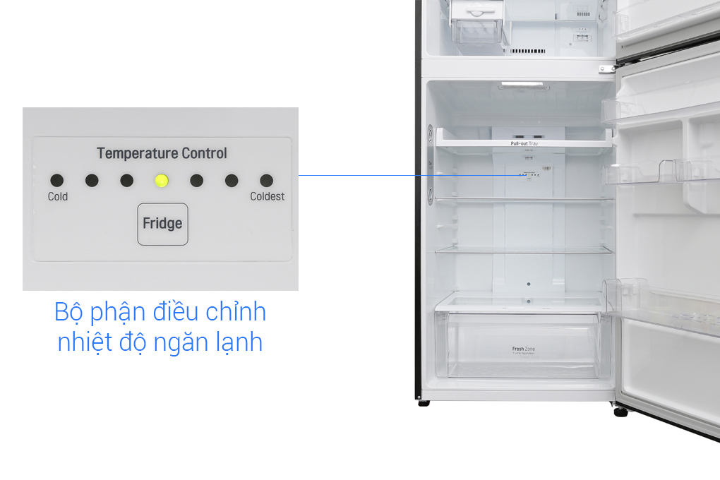 [Trả góp 0%]Tủ lạnh LG Inverter 393 lít GN-L422GB Khay đá di động Inverter tiết kiệm điện Mặt gương sang...