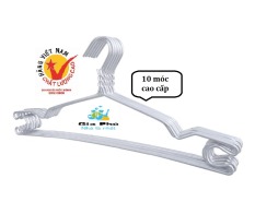 Bộ 10 móc quần áo người lớn cao cấp dày dặn Gia Phú