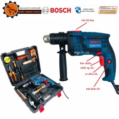 Bộ máy khoan Bosch 13mm có búa, đầy đủ đồ nghề sửa chữa