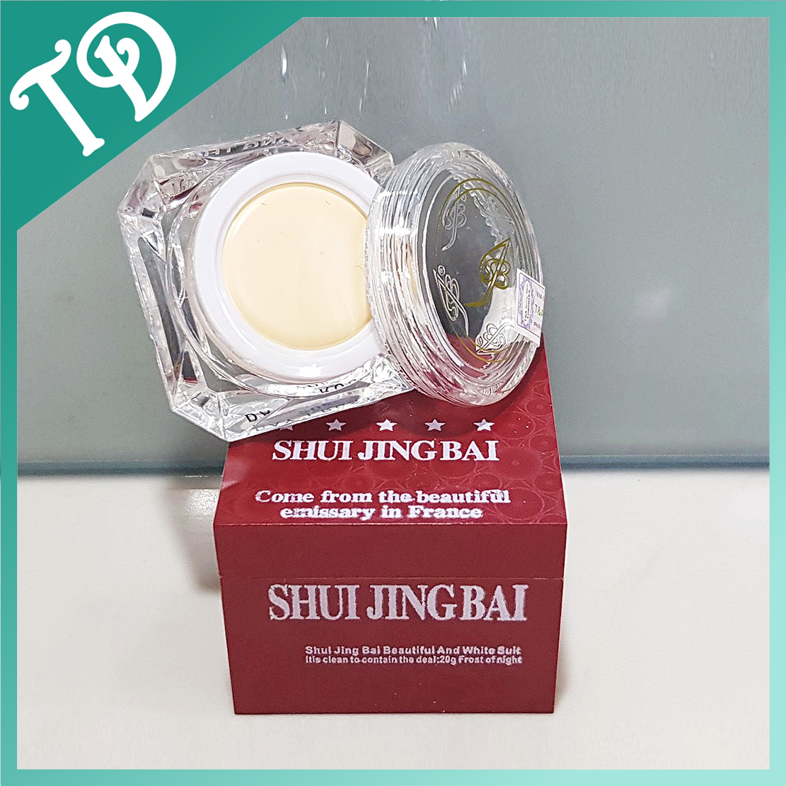 Mỹ phẩm bạch thủy tinh Shuijingbai chính hãng, làm trắng da, mờ nám, tàn nhang, bạch thủy tinh.
