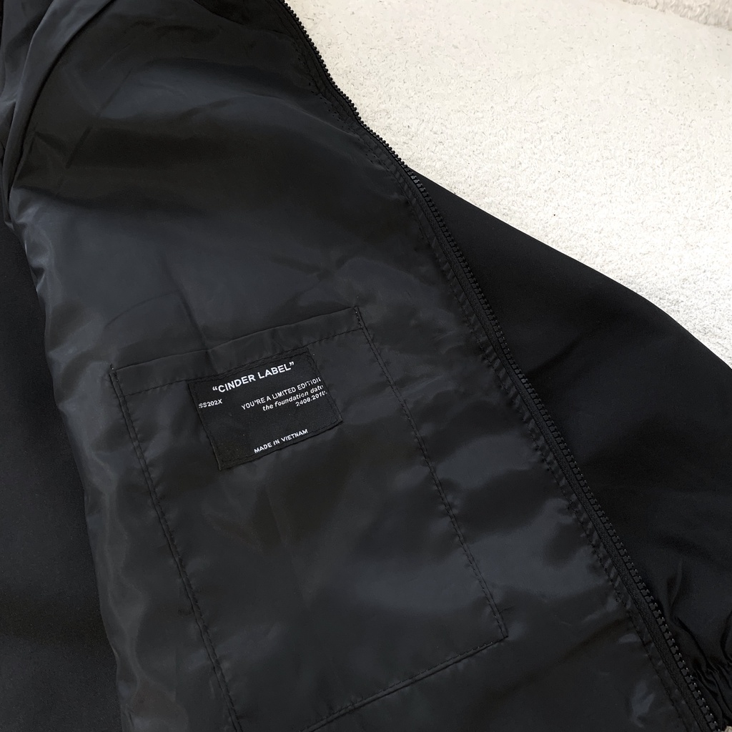 Áo Khoác Nam Nữ Local Brand Chính Hãng Cinder Jacket Enjoy, Áo Khoác Dù Form Rộng Unisex Thêu Cao Cấp