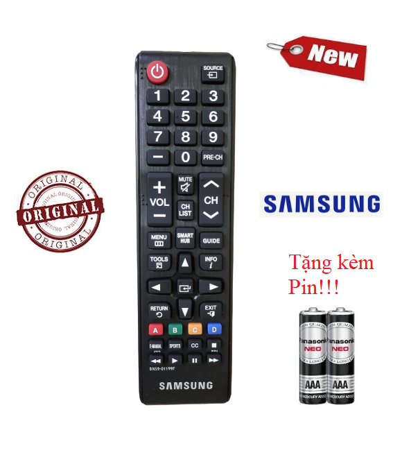 Điều khiển tivi Samsung BN59-01199F- Hàng tốt chính hãng Made in Malaysia Tặng kèm Pin