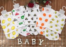 Set 5 bộ chip cotton hoạt hình trái cây cho bé