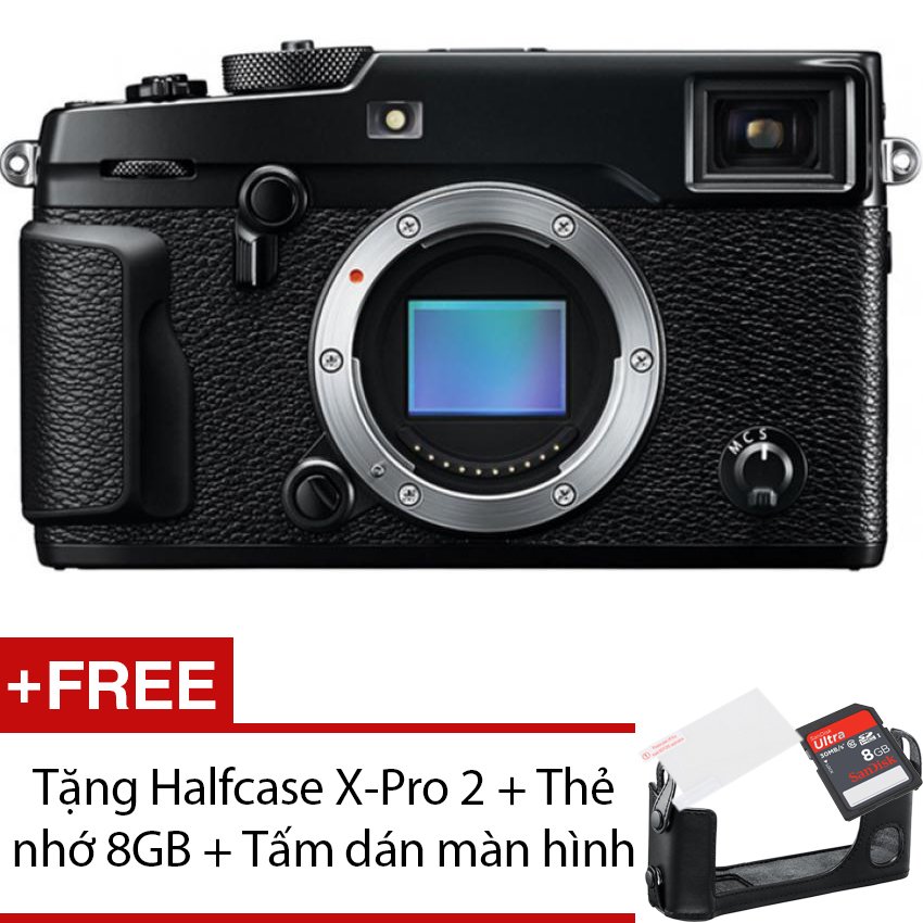 Fujifilm X-Pro 2 24.2MP Body (Đen) + Tặng 1 Halfcase X-Pro 2 , 1 Thẻ nhớ 8GB , 1 Tấm...