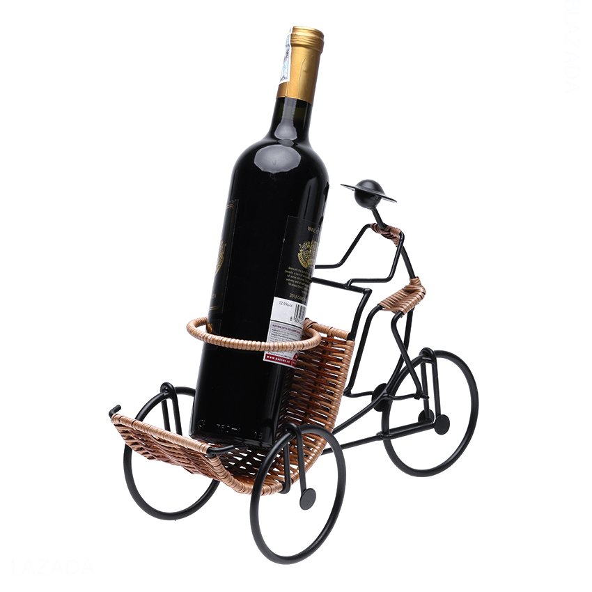 Kệ rượu hình người đạp xích lô chở rượu Eden Living EDL-R017