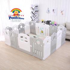 QUÂY CŨI NHỰA CHO BÉ 14 TẤM (XÁM TRẮNG – 152cm x 152cm)