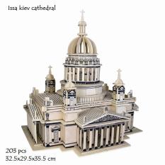 Mô hình lắp ráp 3D gỗ nhà thờ Issa Kiev- 32.5×29.5×35.5cm