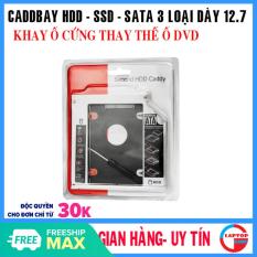 Caddy Bay Hdd Ssd Sata 3 12.7Mm – Khay Ổ Cứng Thay Thế Ổ Dvd – New Dễ Dàng Lắp Đặt Và Thay Thế