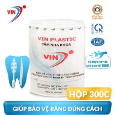 TĂM NHỰA NHA KHOA VINON (Hộp 300 tăm). Tiêu chuẩn: ISO 9001-2015 và QCVN 12-1:2011/BYT. GIAN HÀNG CHÍNH HÃNG