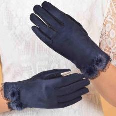 Găng tay nhung chống nắng cảm ứng điện thoại GT019