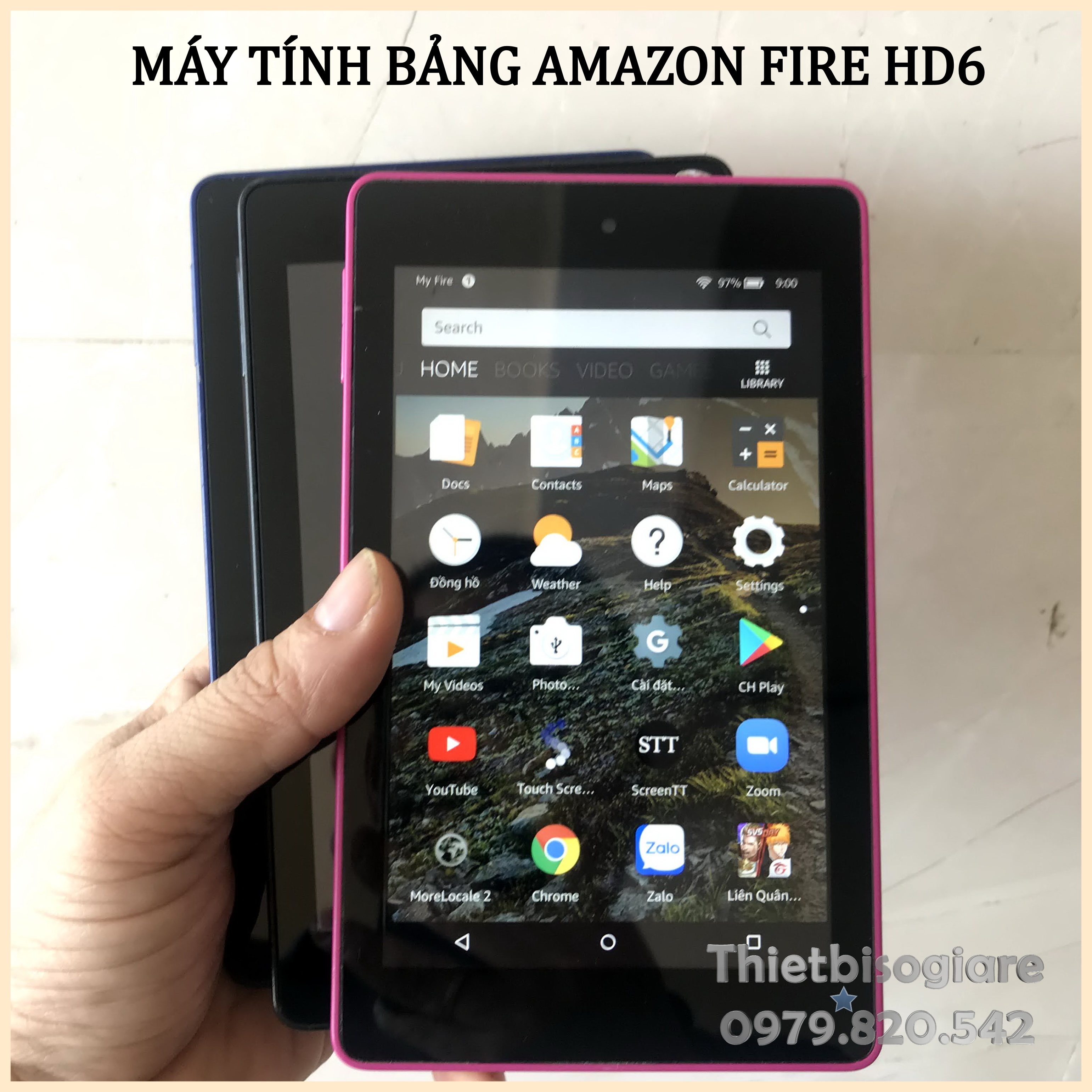 Máy tính bảng Amazon Fire HD6 màn 6 inch nhỏ gọn Android 5.1