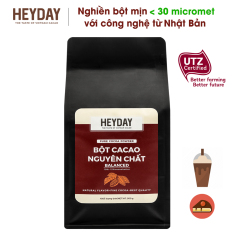 Bột Cacao Nguyên Chất 100% Việt Nam – Dòng Balanced phổ thông túi 500g – Chuẩn UTZ Quốc Tế – Heyday Cacao