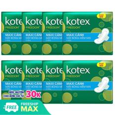 ComBo 8 Gói Kotex Freedom Dày cánh – Mỗi Gói 8 Miếng – HSD Luôn Mới