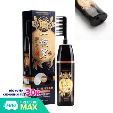 ( Đừng so sánh giá )LƯỢC NHỘM ĐEN TÓC THÔNG MINH – -Lượt CHẢI Nhuộm Tóc Đen – DẦU GỘI NHUỘM TÓC BẠC 200ml ( AN TOÀN SỨC KHỎE )
