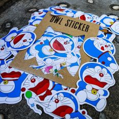 Bộ hình dán trang trí không thấm nước Doraemon Sticker siêu dễ thương