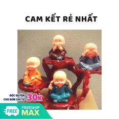 ĐẾ TƯỢNG TỨ KHÔNG kèm tượng chú tiểu bốn không ( Loại đẹp ), đóng gói quà tặng tết, trang trí TẶNG KÈM TƯỢNG PHẬT cho ngày tết sum vầy
