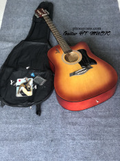 [Tặng kèm phụ kiện] Đàn guitar acoustic HT music giá rẻ sinh viên màu hoàng hôn