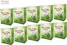 Combo 10 Hộp Rau má đậu Forny 90g (18g x 5 gói) (rau má và đậu xanh giúp đẹp da, mát trong người, giải khát, giải nhiệt, bồi bổ sức khỏe)