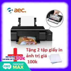 Máy in phun Epson L805 đã bao gồm 6 bình mực hãng đi kèm + Khuyến mại 2 tập giấy in ảnh 100k