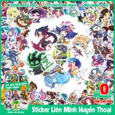 120 mẫu sticker hình dán chủ đề Liên Minh Huyền Thoại League Of Legends chống nước dán điện thoại, laptop,…