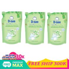 Combo 3 túi nước rửa bình Dnee 600ml Thái Lan