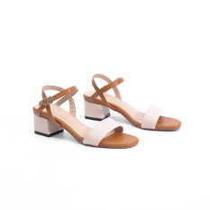 Giày Sandal Cao Gót 3cm Mix Màu X476