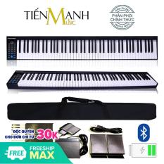 Đàn Piano Điện Konix PH88 hãng phân phối chính thức (Kết nối máy tính và điện thoại Bluetooth Pin sạc Loa lớn – Phần mềm và Hướng dẫn Tiếng Việt – Tặng bao đựng)