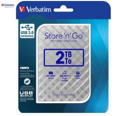 Ổ cứng di động Verbatim 2.5′ USB 3.0 2TB (Bạc)