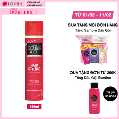 Mousse tạo kiểu tóc Double Rich Soft Hold tạo kiểu tóc bồng bềnh tự nhiên